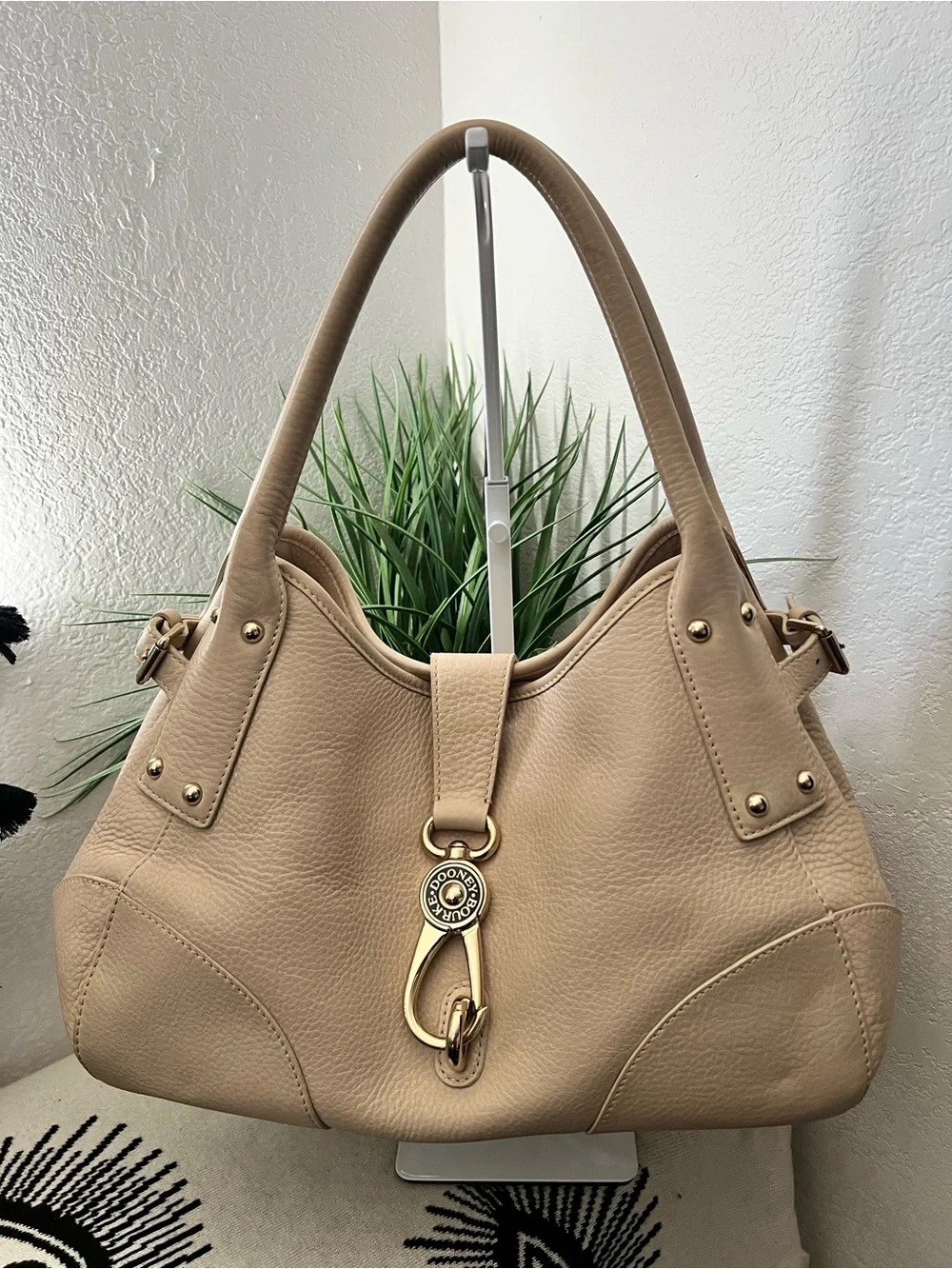 Dooney & Bourke Belvedere Logo Lock Satchel